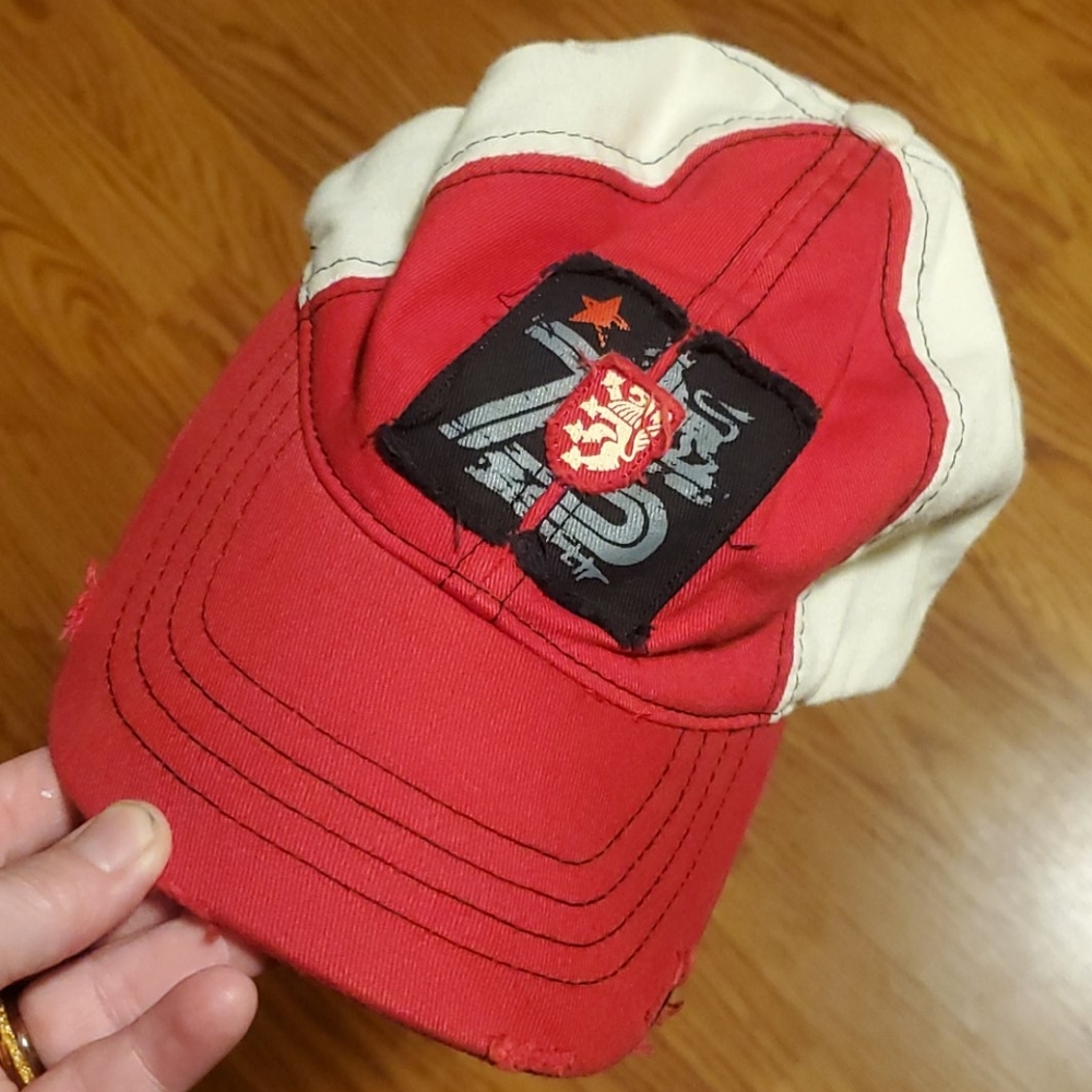 EXPRESS DISTRESSED STRAPBACK - EUC